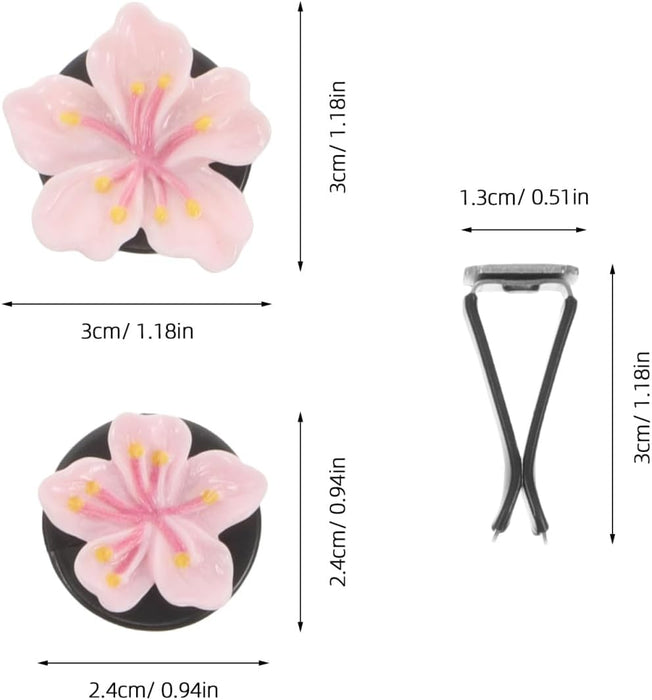 Ambientadores de Coche con Forma de Flor, Clip Aromático para Salida de Aire