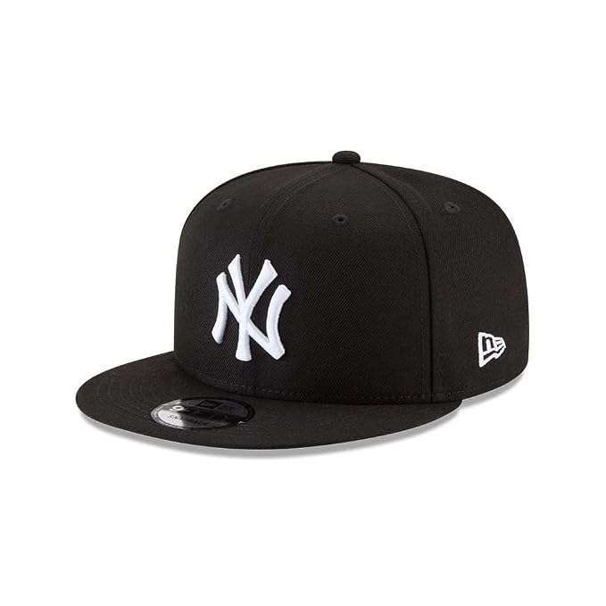 Gorra New Era New York Yankees básica en blanco y negro, modelo 950 snapback