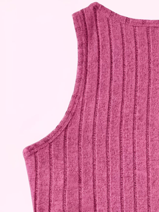 Conjunto de camiseta sin mangas y shorts de vacaciones de verano para mujer