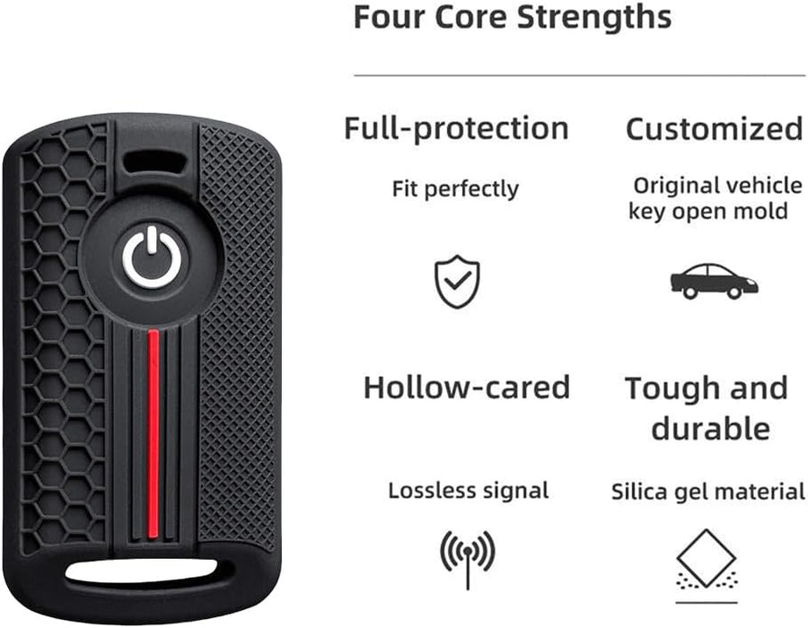 Funda para Llaves Compatible con Yamaha X-MAX 125 250 309 300 400 Aerox Nvx155 Qbix Jauns (1 Botones)
