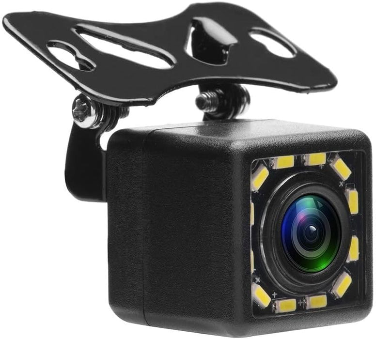 Cámara de respaldo para automóvil, cámara de visión trasera Ultra HD 12 LED visión nocturna