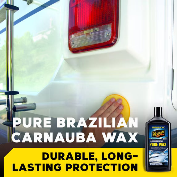 Cera pura Meguiar's M56 para uso marino/RV, mezcla de carnauba, M5616, 16 oz, líquida