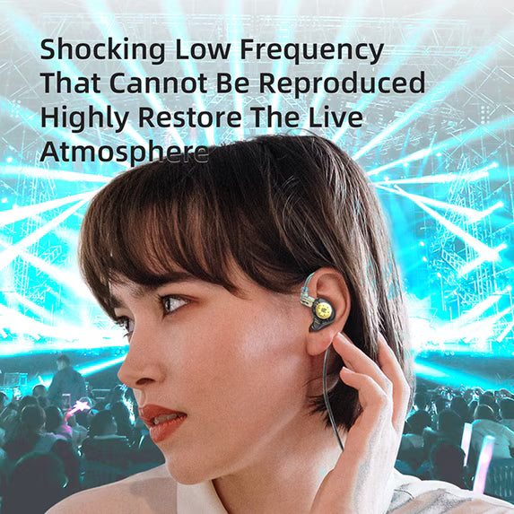 Auriculares KZ EDX PRO HiFi 1DD con circuito magnético dual, dinámicos (negros, sin micrófono)