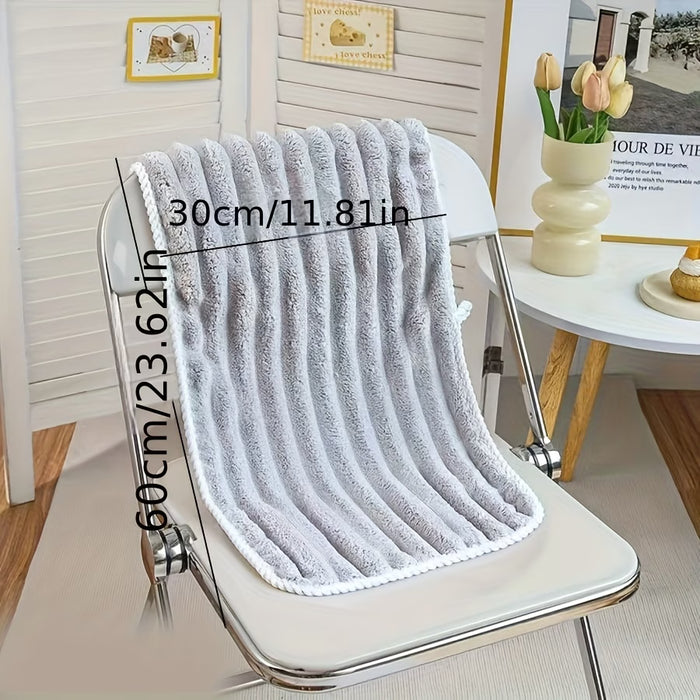 Juego de 4 toallas de coral de lujo superabsorbentes