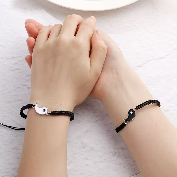 2pcs Boho Aleación de Zinc Dos Pulseras de Amistad Mejores