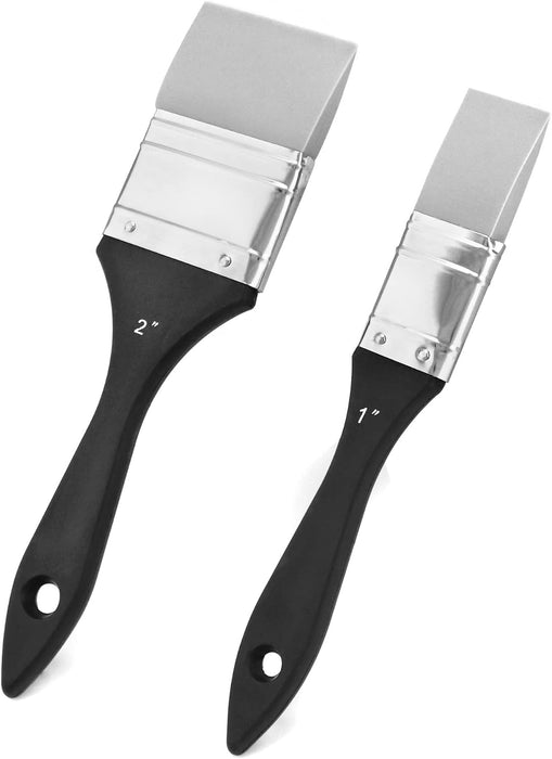 QWORK 2pcs Pincel de pintura, pincel moldeador de color de silicona flexible