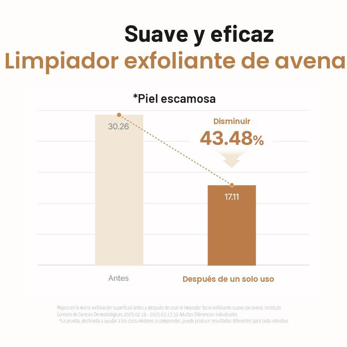Limpiador exfoliante de avena PURITO para piel sensible, 150 ml