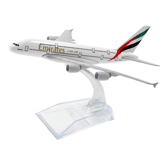Avión a escala Nhemeylp, modelo A380 a escala 1:400, de metal fundido.