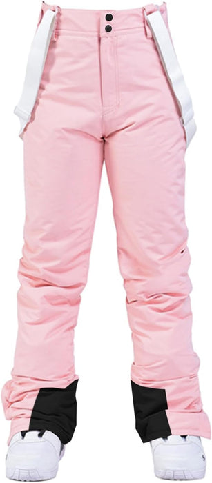 Pantalones de esquí con peto para mujer
