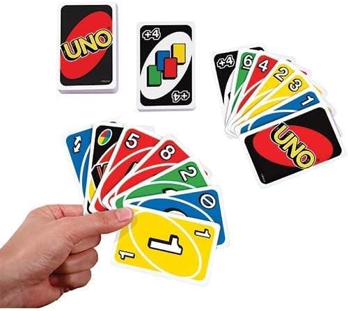 Juego de cartas Uno de Mattel color rojo