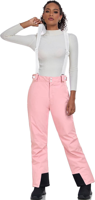 Pantalones de esquí con peto para mujer