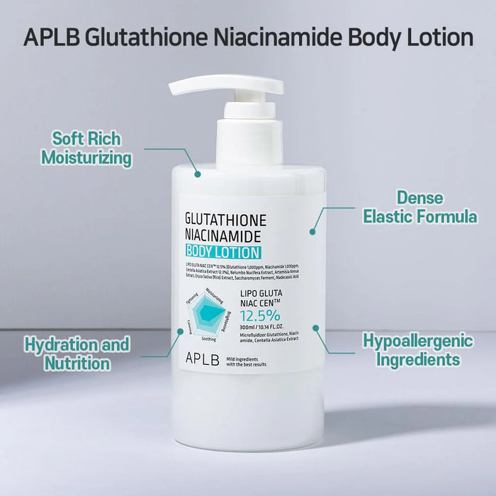 APLB Loción corporal con glutatión y niacinamida 300 ml