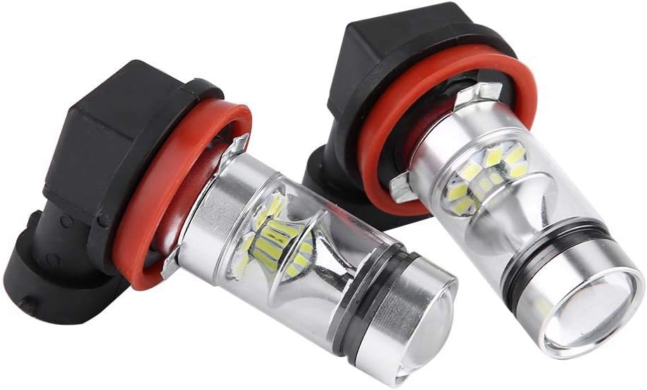 Shein Juego de 2 bombillas LED H11/ H9 para faros delanteros de coche antiniebla