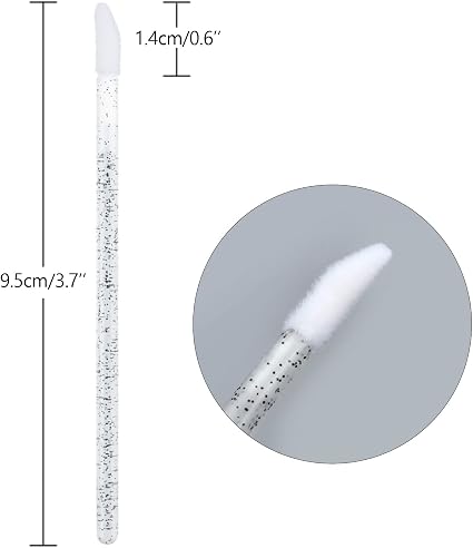 Set de 50 pinceles desechables para labios, aplicador de pintalabios y brillo labial