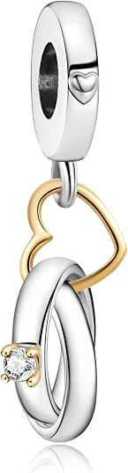 Annmors Charms de plata de ley 925 para pulseras Pandora Moments de mujer