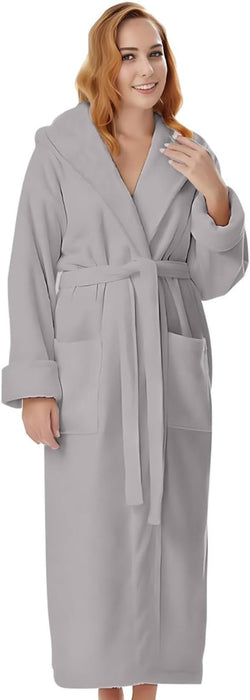 KAHAF COLLECTION Bata de baño de rizo de algodón para mujeres y hombres