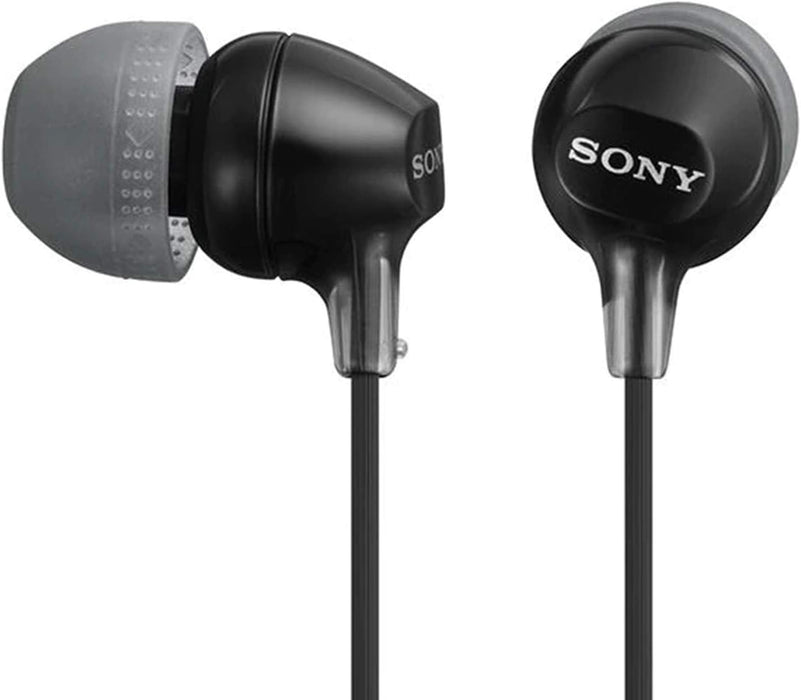 Sony MDR-EX15LP-BLACK - Auriculares intrauditivos con cable sin enredos