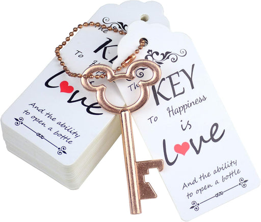 52 piezas de abridor de botellas de esqueleto vintage con tarjeta de agradecimiento - Quierox - Tienda Online