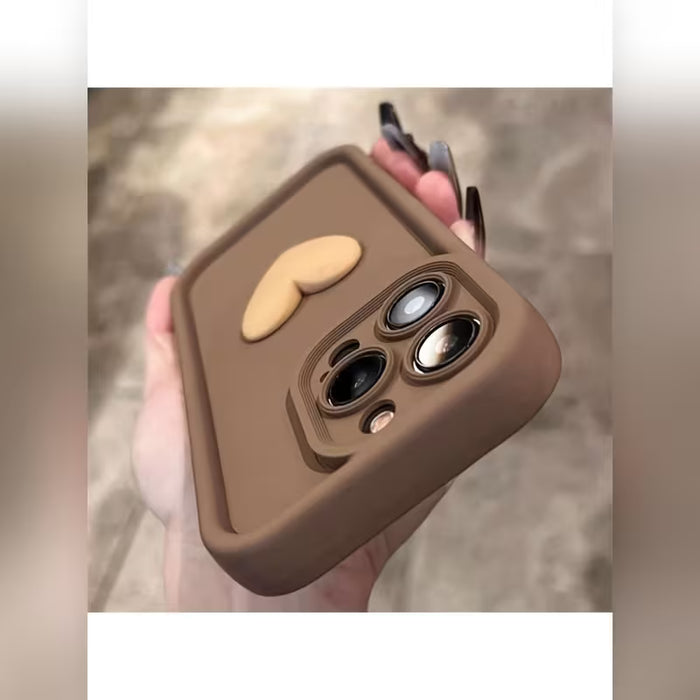 Funda para teléfono móvil anti-caídas, de color marrón para iPhone 16 Pro Max