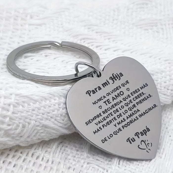 1pcs Colgante de corazón español para mi hija