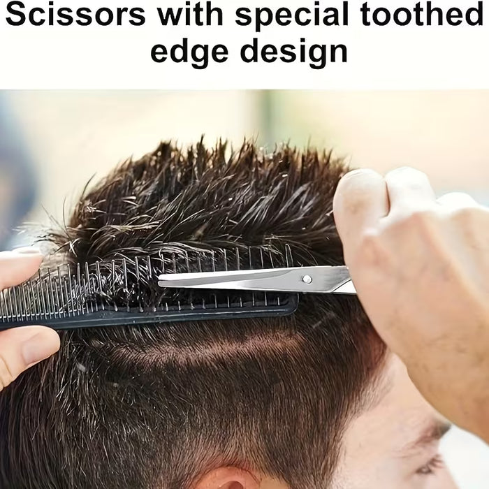 4 piezas de kit profesional para cortar el cabello - Tijeras de barbero de acero inoxidable