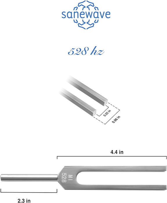 528Hz Premium Tuning Fork Instrumento de Sanación Médic de Aluminio
