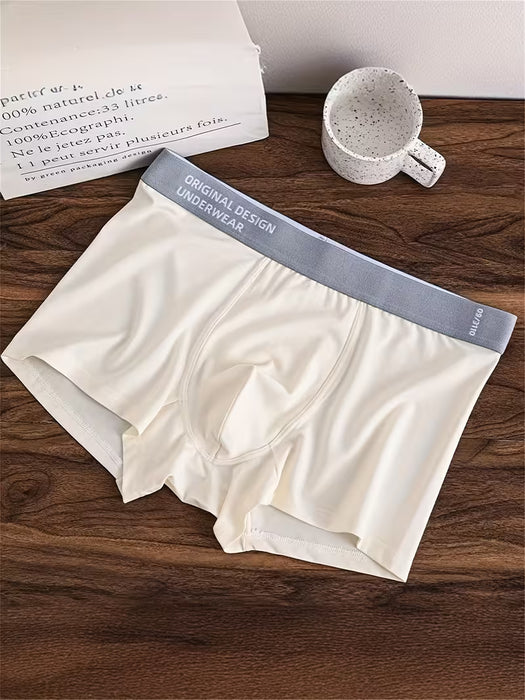 1 Boxer para hombre de esquina plana de moda y transpirables
