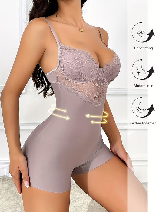 1pc Mono Moldeador de Cuerpo Completo para Mujer con Control Abdominal, Levantamiento de Glúteos