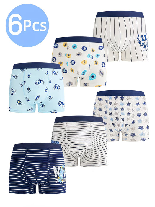 Pack Aleatorio de 6 Bragas para Niños de temática de baseball