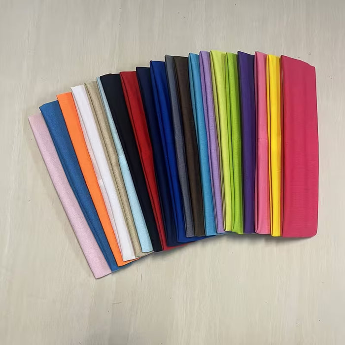 20 piezas de banda elástica de alta elasticidad de color aleatorio, banda para el cabello de yoga