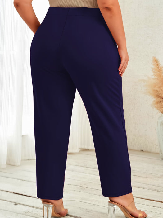 Pantalones Largos de Moda para Mujer de Talla Grande