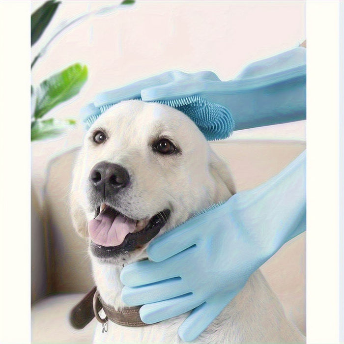 Guantes de baño para mascotas, cepillo de masaje para mascotas, productos de baño con fricción para perros