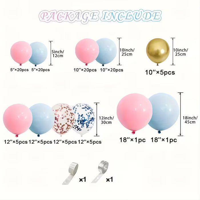 109pcs de Globos De Revelación De Género