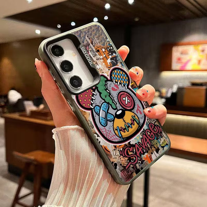 Funda para teléfono: Carcasa rígida de dibujos animados de marca de moda Galaxy S21 ULTRA