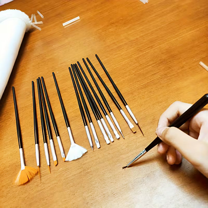 Juego de 15 Pinceles Multiforma para Detallado Versátil