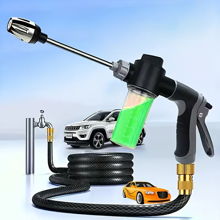 1pc Pistola de Espuma para Lavado de Autos a Alta Presión con Mango Largo y Boquilla Ajustable
