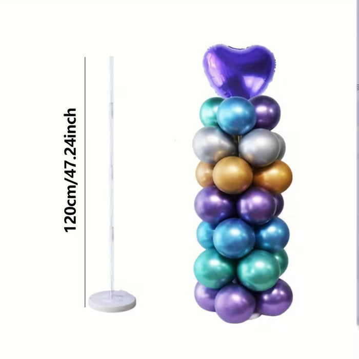 1 Set de Soporte de Columna para Globos de Cuatro Secciones de 47.24 pulgadas