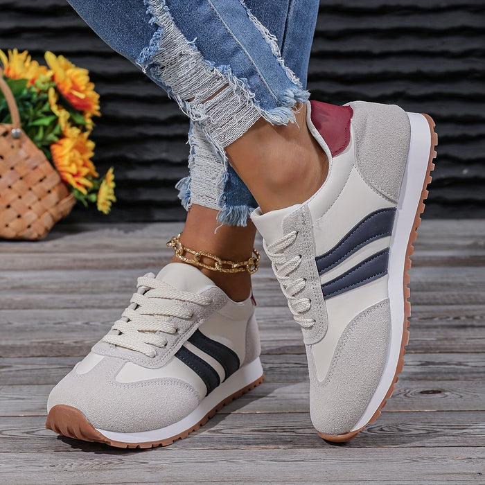 Zapatillas de deporte con cordones para mujer con plantilla extraíble