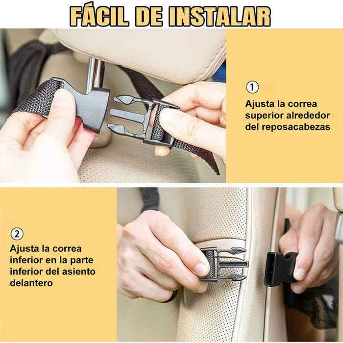 1 Organizador de Asiento de Coche, Bolsa Multifuncional, para Niños