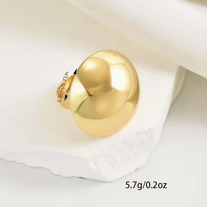 Anillo de moda clásico con temperamento, material de hierro,ajustable