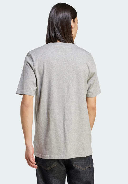 Camiseta adidas estampada para hombre - gris