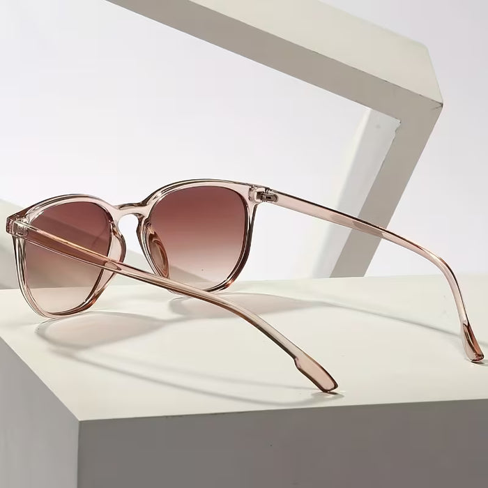 Gafas de Moda Retro con Montura Redonda para Mujer