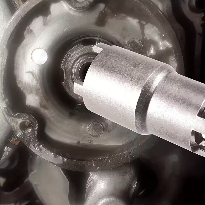 Herramienta de Extracción de Tuerca de Moto Negra con Doble Cabeza