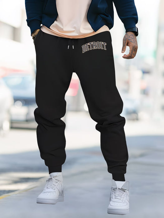 Pantalones con cordón para hombre "Detroit 51,43 metros" Estilo casual, cómodo y versátil