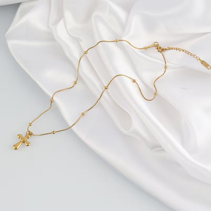 1pcs Collar de gargantilla de cruz, joyería de moda para mujer