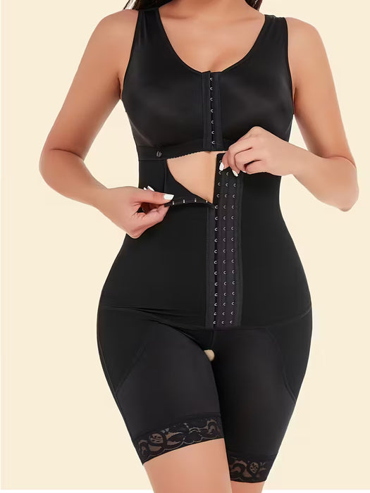 Body para mujer, cierre de gancho de entrepierna abierta, ideal para control de abdomen