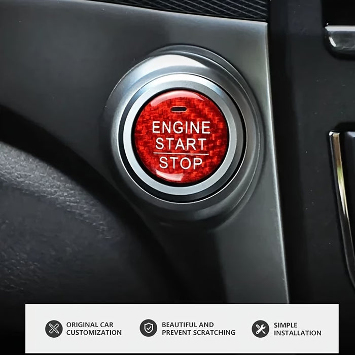 Pegatina decorativa de arranque con un solo botón para Honda CRV