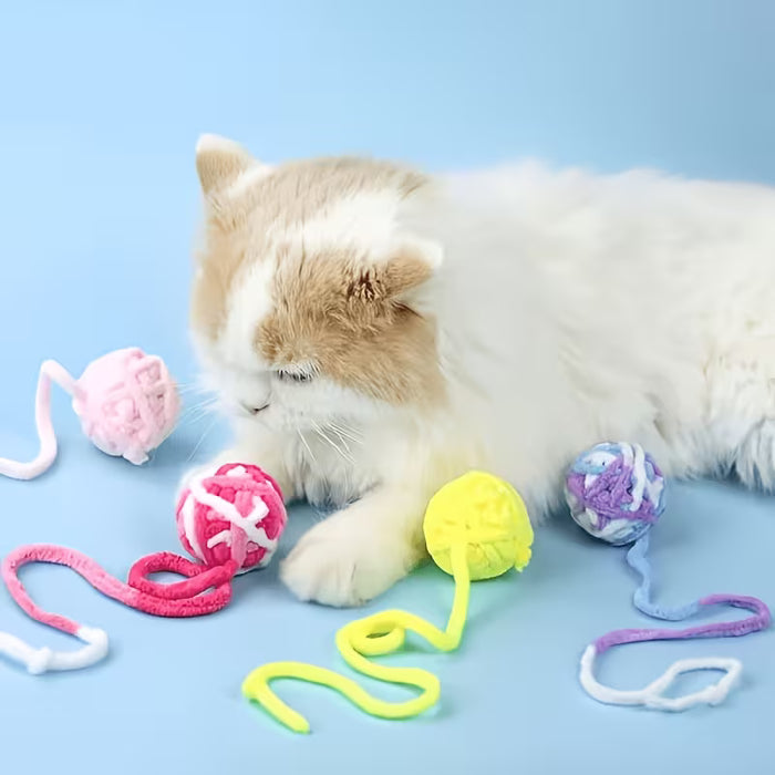 Juego de pelotas para mascotas de colores aleatorios