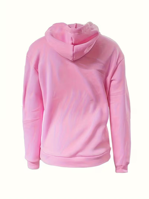 2Pcs Sudaderas con Capucha de Color Sólido para Mujer