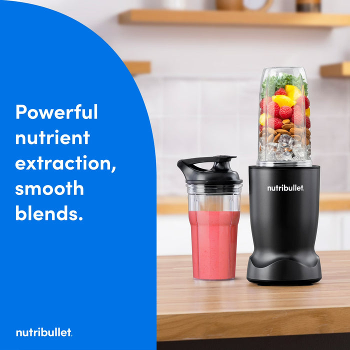 Licuadora Nutribullet Turbo Single Serve NB10400AK, 1000 W, color negro mate.